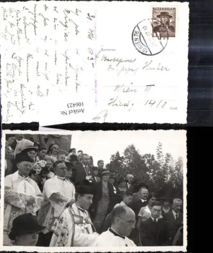 106423,Foto Ak Religion Wien Bischof Geistliche Umzug 1937