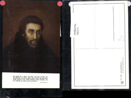 106517,Künstler Ak Leo Samberger S. Petrus Canisius Spruch Text Religion