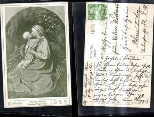 106634,Künstler Ak Friedrich v. Overbeck Religion Virgo Maria Jungfrau Maria m. Jesuskind Jesus