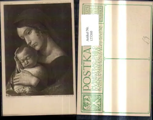 123260,Künstler Ak Andrea Mantegna Maria m. d. Kinde Jesus Jesuskind Religion