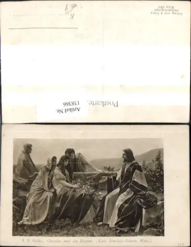 138366,Künstler Ak A. D. Goltz Religion Christus u. d. Frauen Jesus