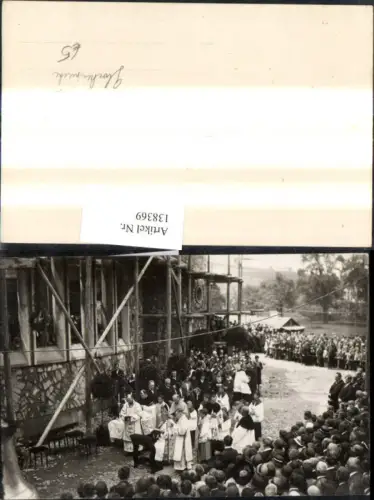 138369,Foto Ak Religion Glockenweihe Bischof Priester Geistlichen