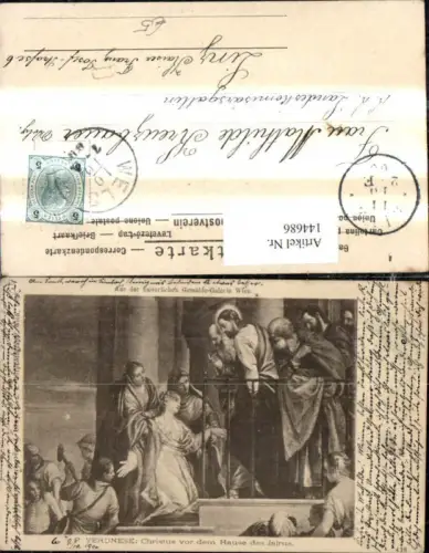144686,Künstler Ak Paul Veronese Christus v. d. Hause des Jairus Religion