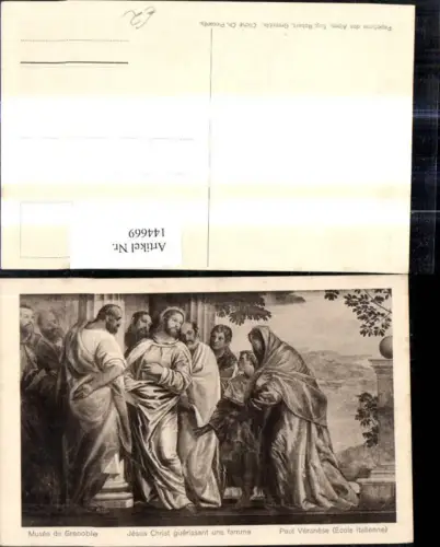 144669,Künstler Ak Paul Veronese Jesus Christ guerissant une femme Religion