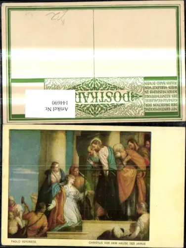 144690,Künstler Ak Paolo Veronse Paul Veronese Christus v. d. Hause d. Jairus Religion