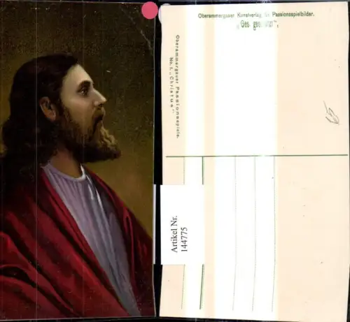 144775,Künstler Ak Oberammergauer Passionsspiele Christus 1 pub Kunstverlag f. Passionsspielbilder