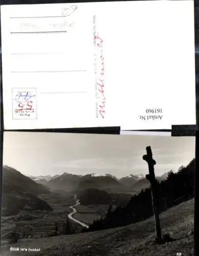 161960,Blick ins Inntal Kreuz Wegkreuz Marterl Religion