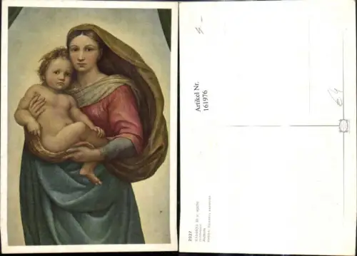 161976,Künstler Ak Raffaello Madonna di S. Sisto Religion
