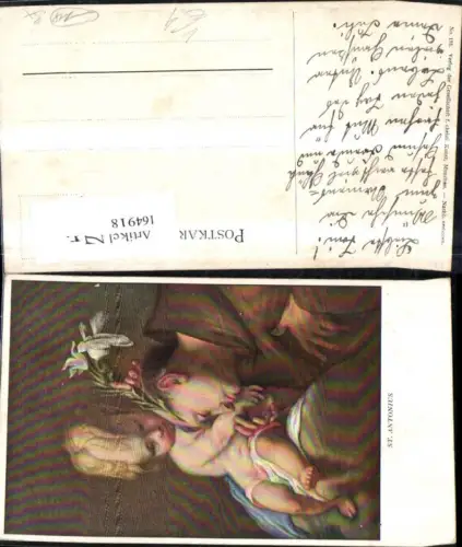 164918,Religion St Antonius m. Kind Blume pub Verlag d. Gesellschaft f. Christl. Kunst 175