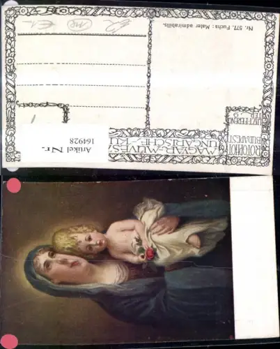 164928,Religion Madonna m. Kind Rose