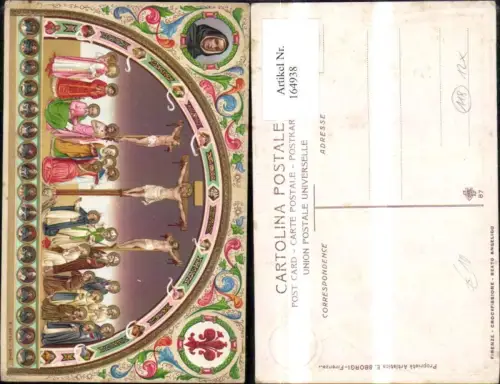 164938,Religion Präge Ak Jesus Christus Kreuzigung m. Jünger