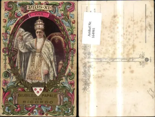 164981,Religion Papst Pius XI