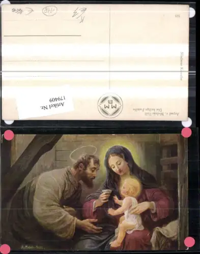 179409,Künstler Ak Arpad v. Molnar Trill Religion Hl Familie Jesus