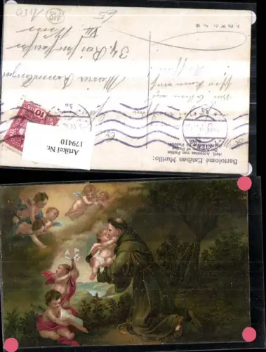 179410,Künstler Ak Barotolome Esteban Murillo Religion Heil. Antonius v. Padua