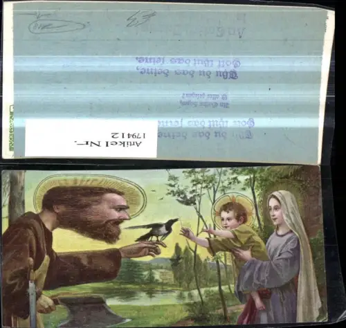 179412,Religion Hl Familie Jesus Axt Vogel