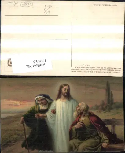 179413,Künstler Ak L. Roth Religion Jesus m. Alter Frau u. Mann opub EGMS 54