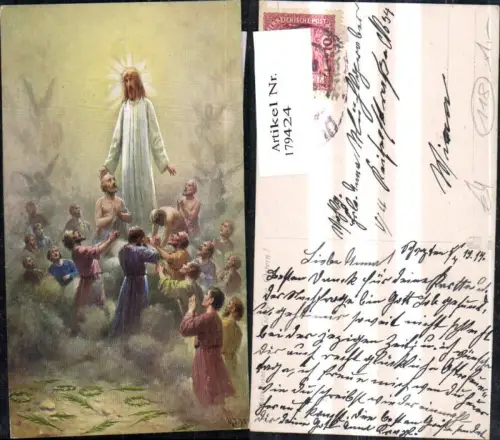 179424,Künstler Ak J. Mathauser Religion Gesegnete Ostern Jesus Jünger