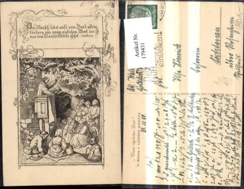 179431,Künstler Ak Ludwig Richter Religion Unser täglich Brot