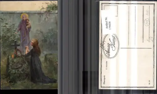 179438,Künstler Ak E. Schneider Religion Elterngrab