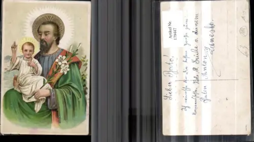 179447,Religion Heiliger m. Jesu Kind Heiligenschein