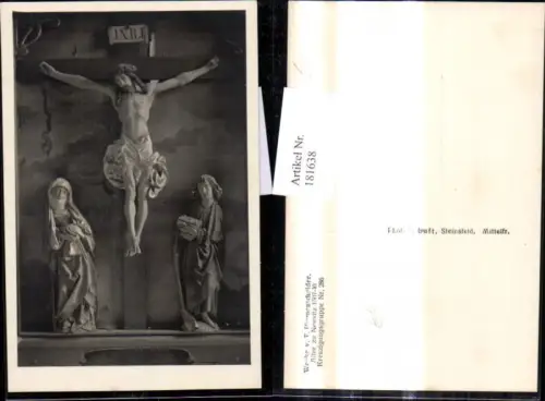 181638,Foto Ak Altar zu Neusitz Kirche Innen Werke v. T. Riemenschneider Kreuzigungsgruppe 286 Religion
