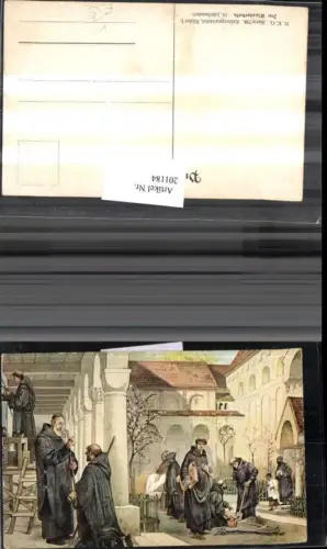 201184,Religion Im Klosterhofe Mönche pub NKG 756