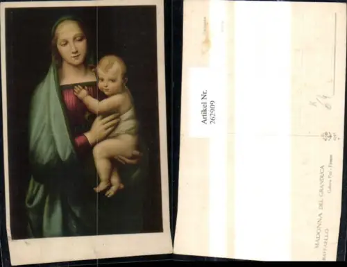 262909,Künstler Ak Raffaello Madonna del Granduca Religion