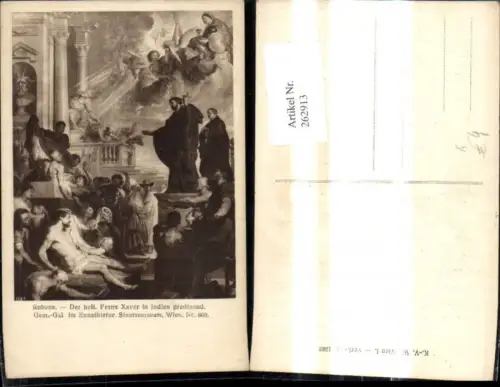 262913,Künstler Ak Peter Paul Rubens Der heil. Franz Xaver i. Indien predigend Religion