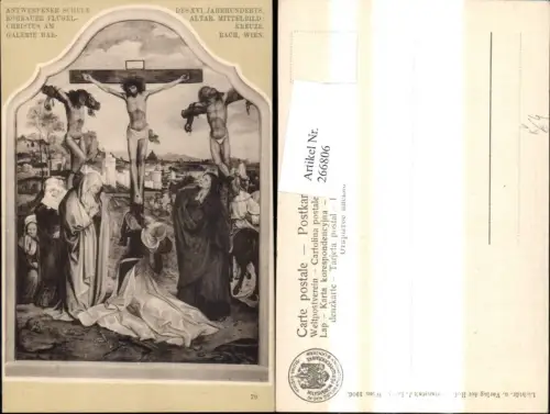 266806,Künstler Ak Rach Christus a. Kreuze Religion pub J. Löwy Wien 70