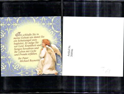268946,Bildchen Engel Schutzengel Religion Spruch Pater Michael Reynolds