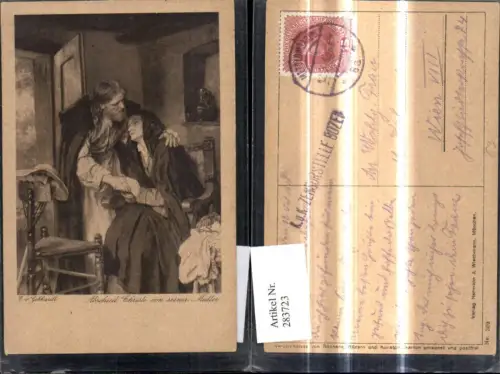 283723,Künstler Ak E. v. Gebhardt Abschied Christi von seiner Mutter Religion