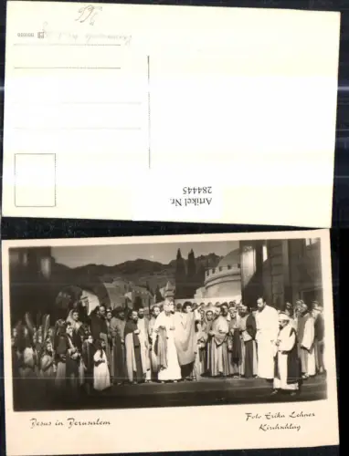 284445,Foto Ak Jesus i. Jerusalem Passionsspiele Kirchschlag Religion pub Foto Erika Lehner