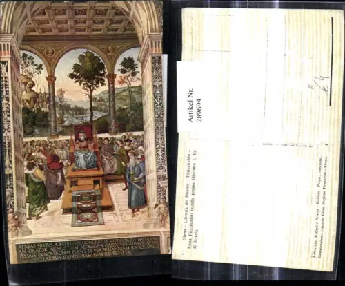 289694,Künstler Ak Pinturicchio Siena Libreria del Duomo Dom Religion