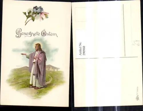290960,Künstler Ak Religion Jesus Landschaft Gesegnete Ostern Blumen pub Erika 6203