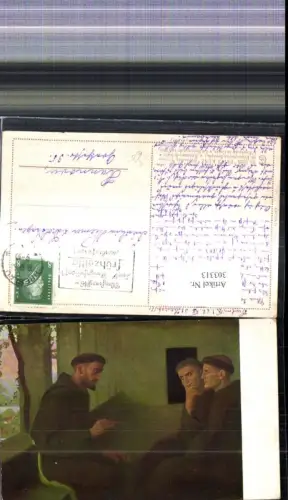 303313,Künstler Ak Fritz Kunz Kreuzes Schule Religion Mönche