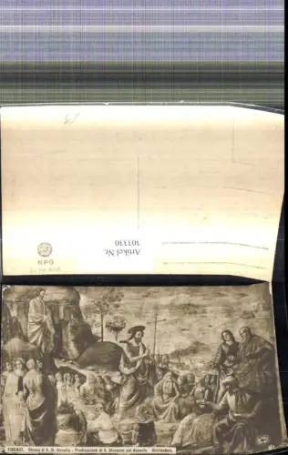 303330,Künstler Ak Ghirlandaio Predicazione di S. Giovanni nel deserto Religion