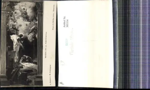 303354,Künstler Ak Boceto de la Porciunclula Gemälde Kirche Zaragoza Religion