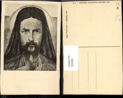 329289,Künstler Ak Jan Toorop Christuskop Christus Kopf Portrait Jesus Religion