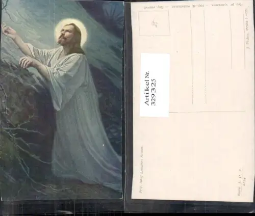 329325,Künstler Ak Adolf Liebscher Kristus Christus Jesus Heiligenschein Religion