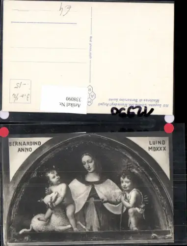 338090,Religion Madonna di Bernardino Luino Chiesa Sta. Maria degli Angeli Lugnano