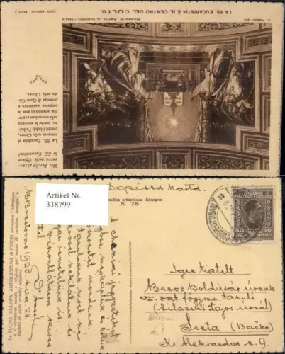 338799,Künstler Ak A. Franchi La SS. Eucaristia e il centro del culto Kirche Religion