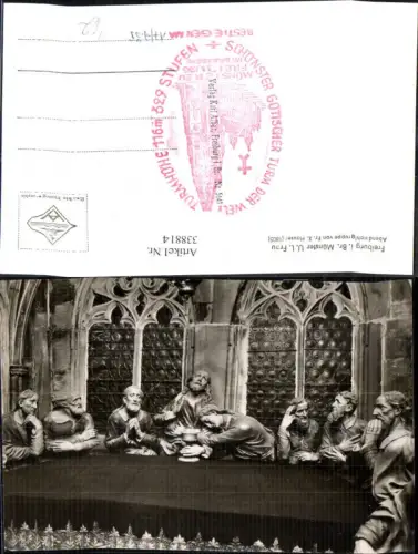 338814,Foto Ak Freiburg Breisgau Münster Abendmahlgruppe Fr. X. Hauser Religion pub Karl Alber 5641