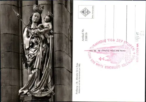 338816,Foto Ak Religion Freiburg i. Breisgau Madonna a. d. Mondsichel pub Karl Alber 5538