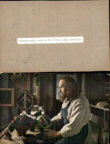 339444,Religion Passionsspiele Oberammergau Christusdarsteller Anton Lang Töpferwerkstatt