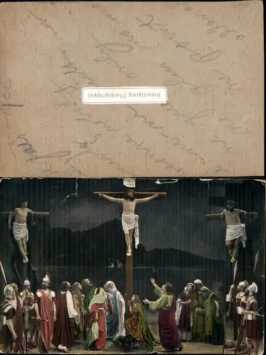 339445,Religion Passionsspiele Oberammergau Kreuzigung Hauptgruppe