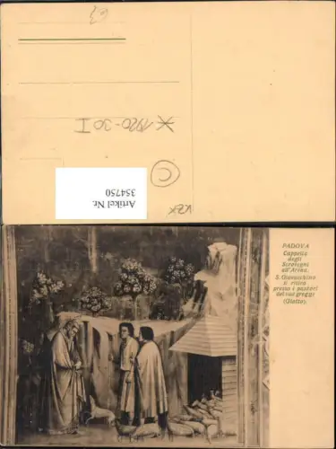 354750,Künstler Ak S. Giovacchino Padova Cappella degli Scrovegni all Arena Religion