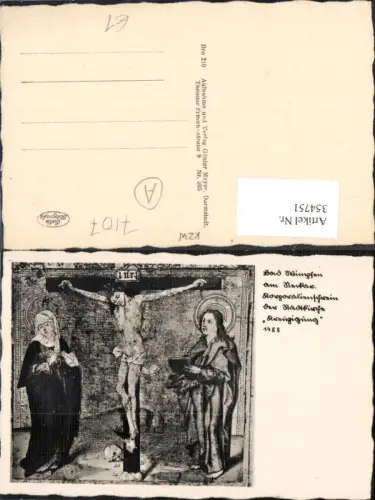 354751,Künstler Ak Kreuzigung Jesus Religion