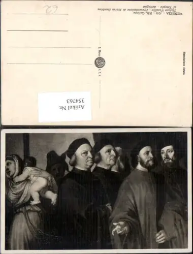 354763,Künstler Ak Tiziano Vecellio Presentazione di Maria Bambina al Tempio Religion