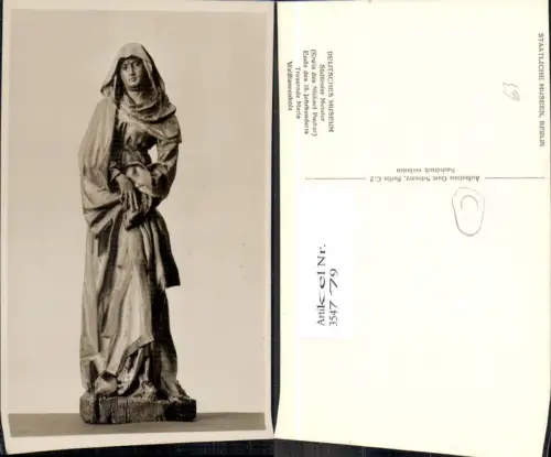 354779,Südtiroler Meister Trauernde Maria Weißtannenholz Religion