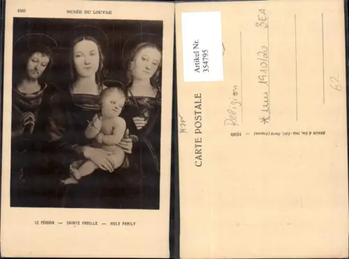 354795,Künstler Ak Le Perugin Sainte Famille Holy Family Religion